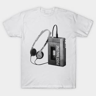 Walkman Play Post Malone Song T-Shirt